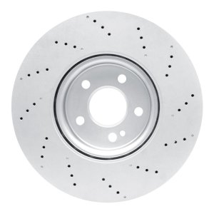 Mercedes-Benz GLA250 Brake Rotor (1) - Front - R1 Concepts - Drilled GeoSPEC Coated - `19-`25